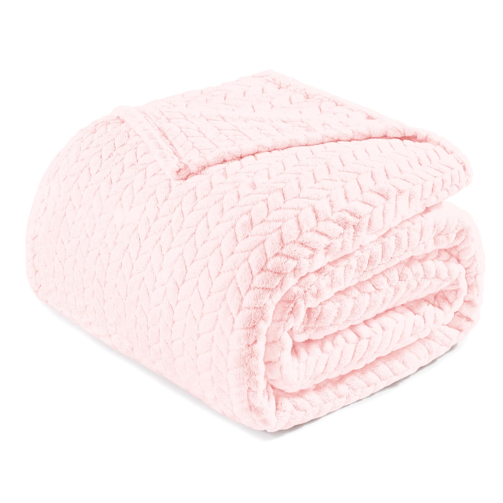 Exclusivo Mezcla Rosa Claro Manta Polar - Manta Sofá, Manta Franela para Cama, Doble Cara Suave, Todas Estaciones y Lavable a Máquina, 230x170 CM OEKO-TEX STANDARD 100