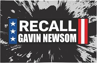 12"x18" Recall Gavin Newsom Car Flag Double Sided Recall Governor Newsom Cars Signs Decoration Banner No Flagpole