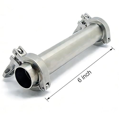 Miniatura 2 de QiiMii Tubo de cámara de vacío de acero inoxidable 304, longitud de 6" (1.59 oz de peso)