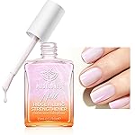 modelones Nail Strengthener and Growth Pearl Pink Nail Polish Nail Repair for Damaged Nails Hardener Extra Strong and Growth Nail Care Gifts for Women 15ml