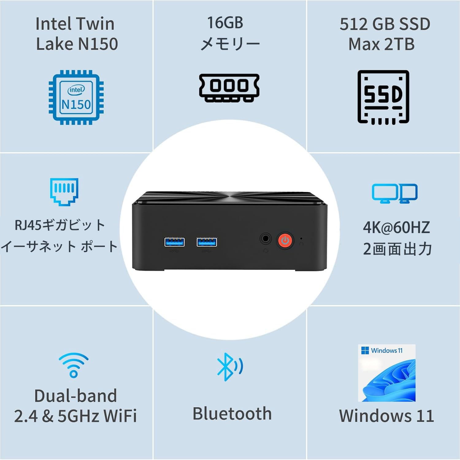 【ミニpc N150 最新第13世代初登場】ミニpc 最大3.60GHz min Amazon.co.jp: OUMAX ミニPC 第13世代 N150プロセッサー最大3.6GHz 4