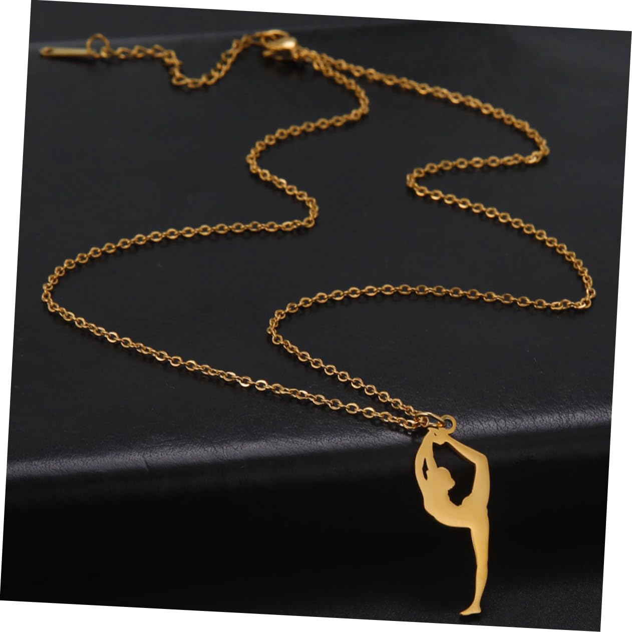 YARNOW collier en or chaîne de cou créative collier pendentif femme bijoux de cou Acier inoxydable Golden