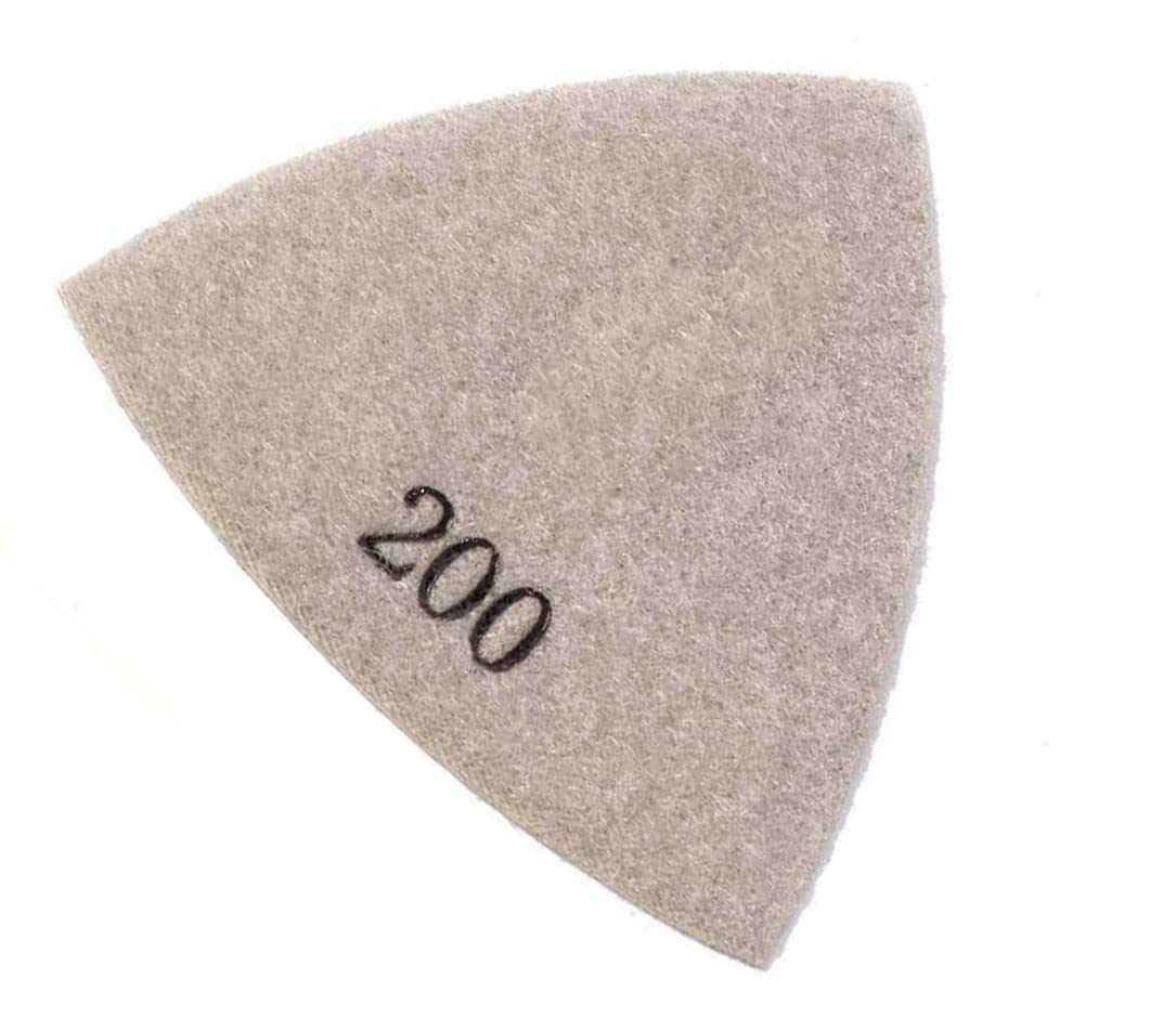 Replacement 200 Grit Electroplated Triangular Diamond Polishing Pad for Oscillating Tools for Specialty Diamond BRTRI200