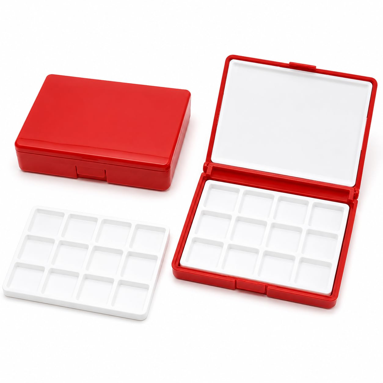 Caja de paleta de almacenamiento estanca con zonas mixtas