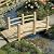 EPICOZY Wood Garden Bridge Classic Wooden Arch Stained Finish Footbridge with Safety Railings, 530 lbs Capacity, Decorative Pond Bridge Landscaping for Outdoor Garden Backyard Creek Farm, Natural