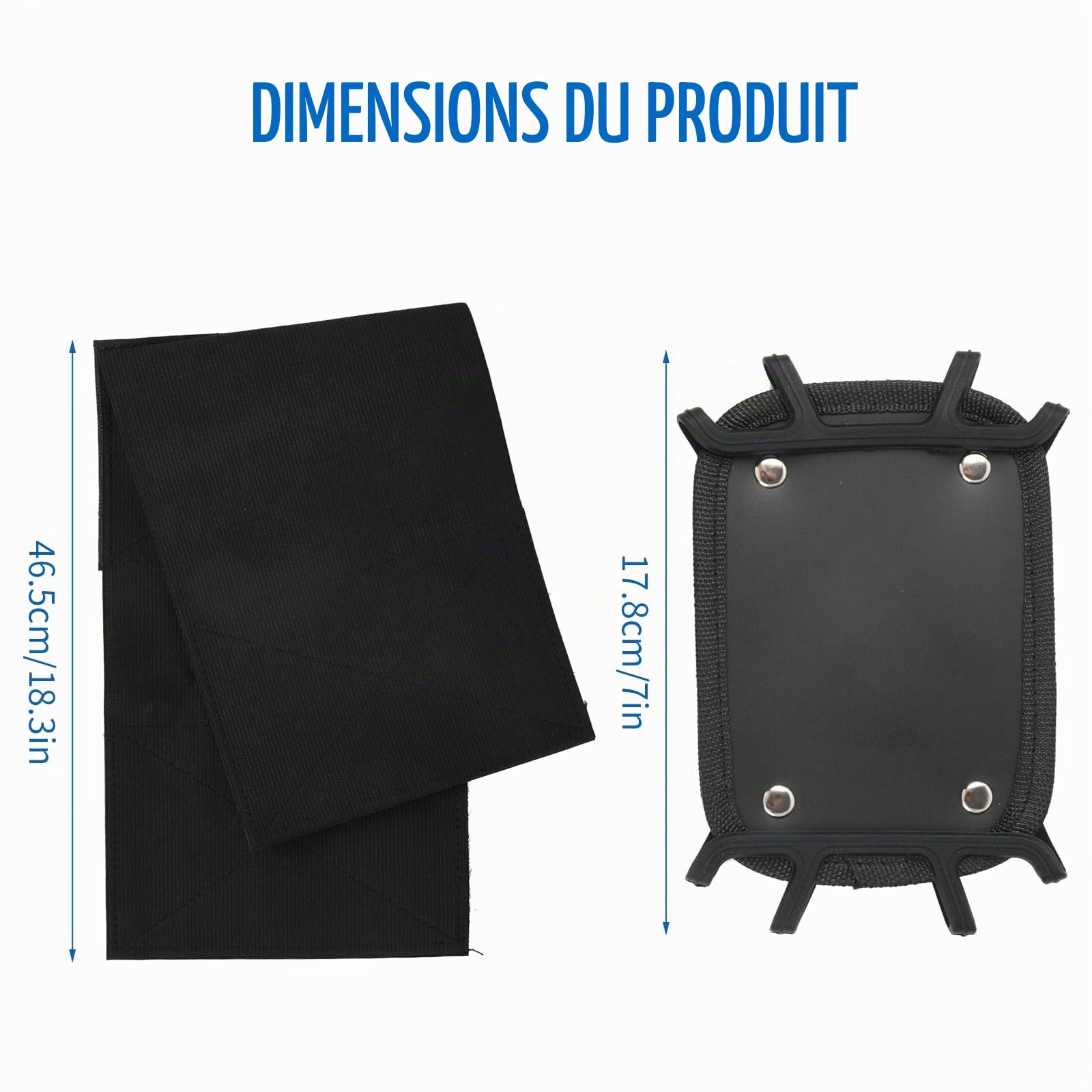 Dokeno Support de Tablette de Voiture, Support de Tablette Universel pour Appuie-Tête Réglable à 360°, Compatible avec iPad, Switch, Fire HD et Autres Tablettes de 7 à 11 Pouces
