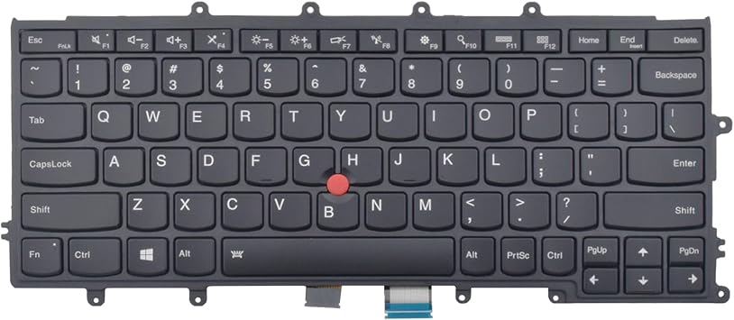 Replacement Keyboard Backlit Compatible with Lenovo ThinkPad X230S X240 X240I X240S X250 X250S X260 X270 01AV519 01AV530 04X0196 SN20K79593, with Frame Pointer Backlight US Layout