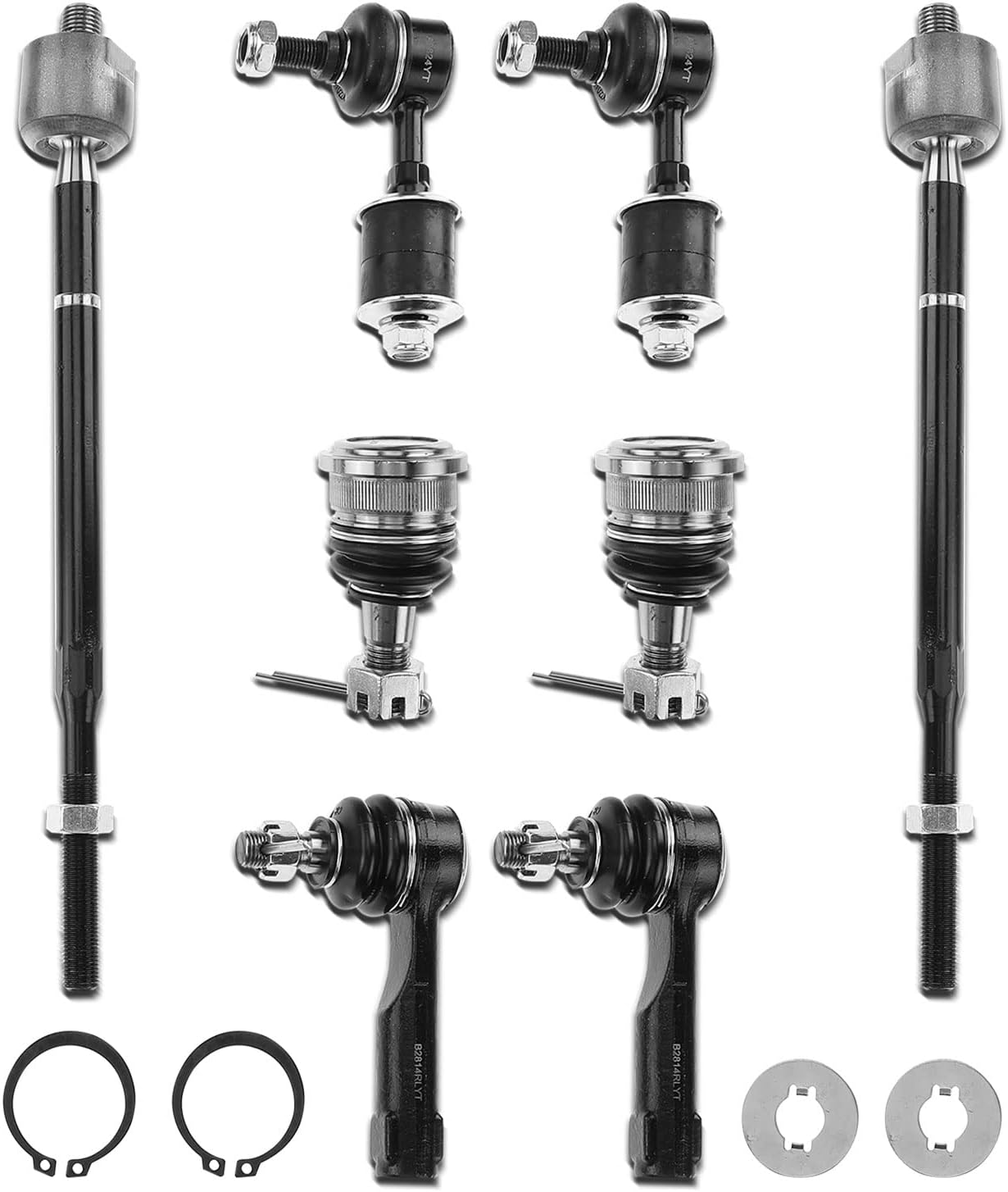 A-Premium Set of 8, Front Sway Bar Link, Lower Ball Joint, Inner Outer Tie Rod End, Compatible with Nissan Altima 1998 1999 2000 2001