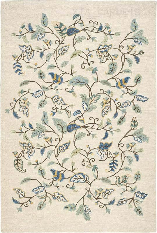 Image of Handmade Wool Anatolia Collection Bedroom & Living Room Carpet Size 4 x 6 feet