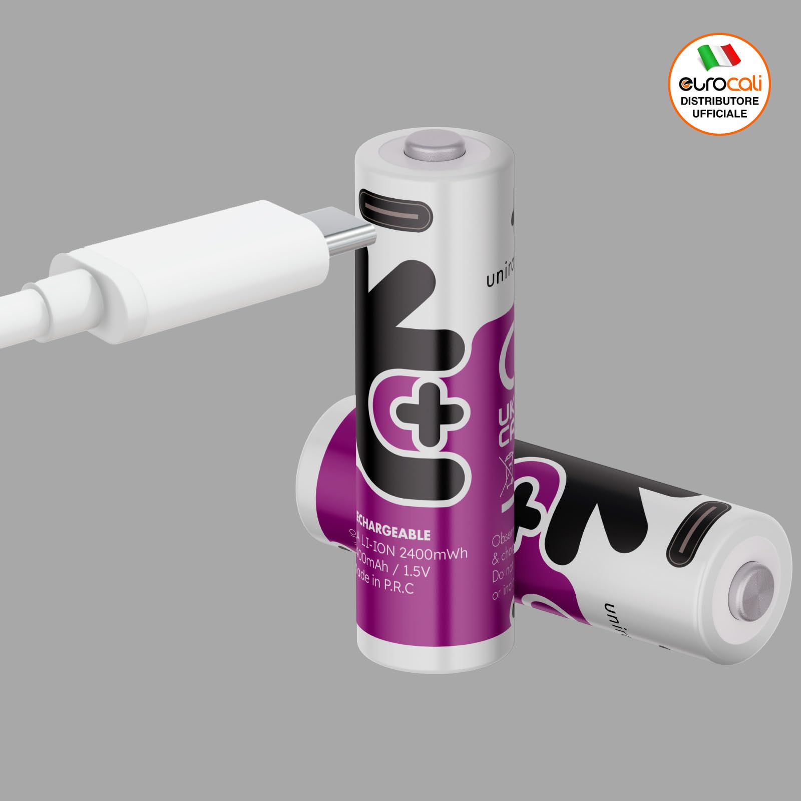 Pilas Mini Stylus AAA Recargables con Cable USB-C 4 en 1 1,5 V 400 mAh/703 mWh + 1000 ciclos de Carga Pilas de Litio HR3 Ministilo Uniross Teclados Ratón Mandos Larga Duración – 8 Pilas