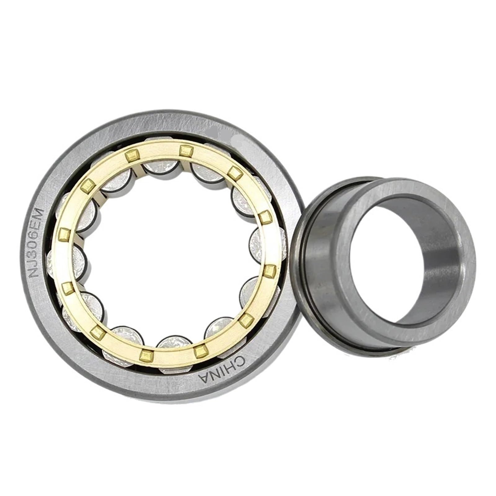 XRKJKQIDG 1PCS Cylindrical Roller Bearing nj202 203 204 205 206 207 208 209 210 211 212em(NJ208)