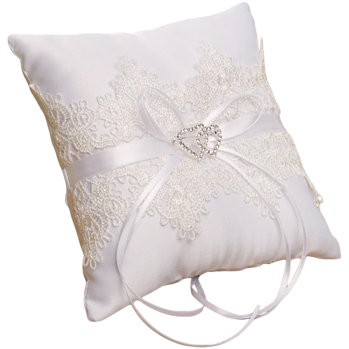 Cabilock 5 Pz Cuscino Di Perle Ad Anello Chiaro Gioielli Nuziale Decorazioni Accessori Anelli Per Le Donne Impostore Carta Agitarsi In Piedi Cuscini Anelli Di Fidanzamento Pizzo Bianca
