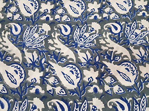 Chiffons en tissu IndianPrint pur coton pour confection de robe