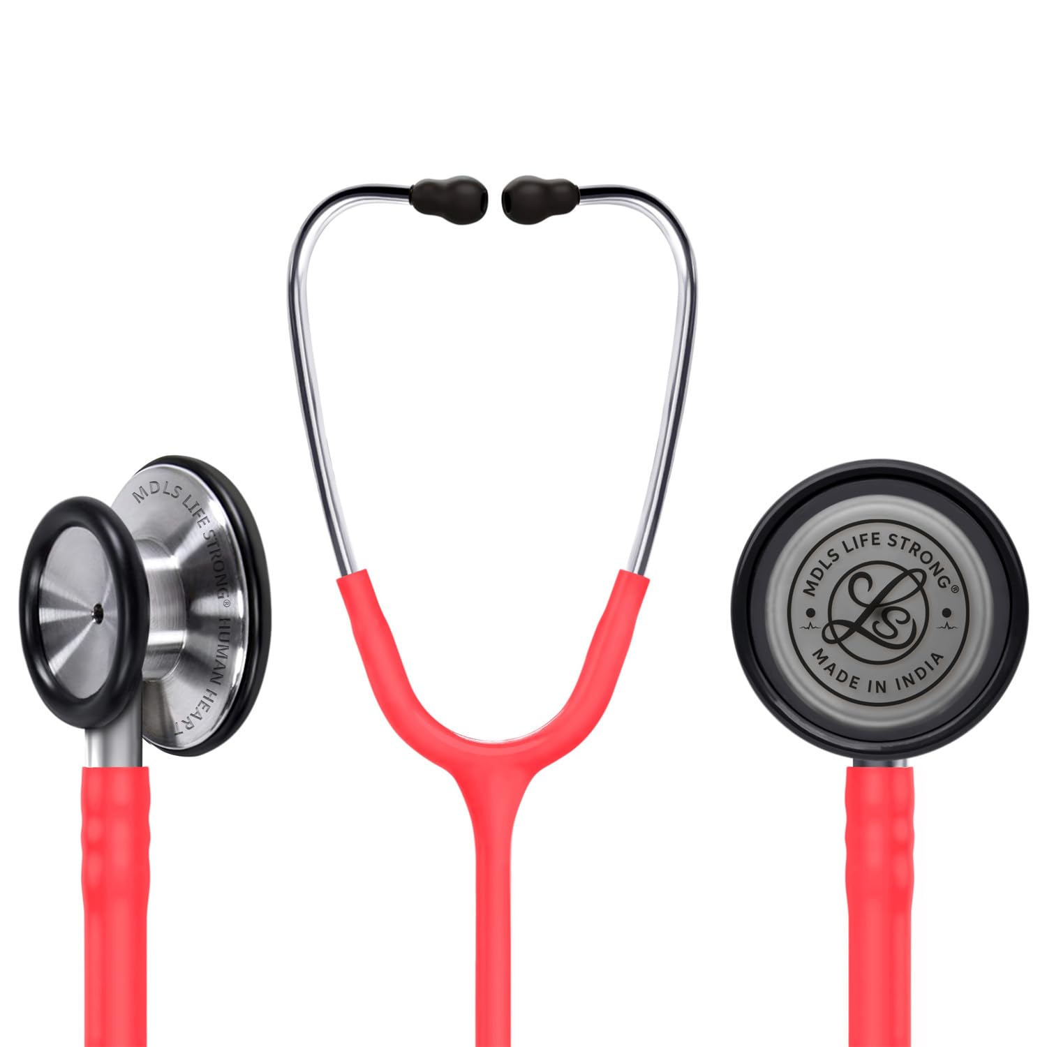 MDLS Life Strong Human Heart-Classic ll Light Wait Chest Pies Stethoscope, Stainless Steel Dual-head stethoscope (Cherry Pink) (B0D7LV5834) Amazon Price History, Amazon Price Tracker