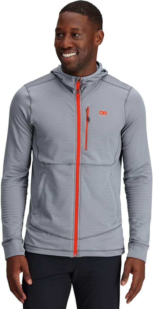 Outdoor Research Men's Vigor Full Zip Hoodie Slate at Amazon Men’s