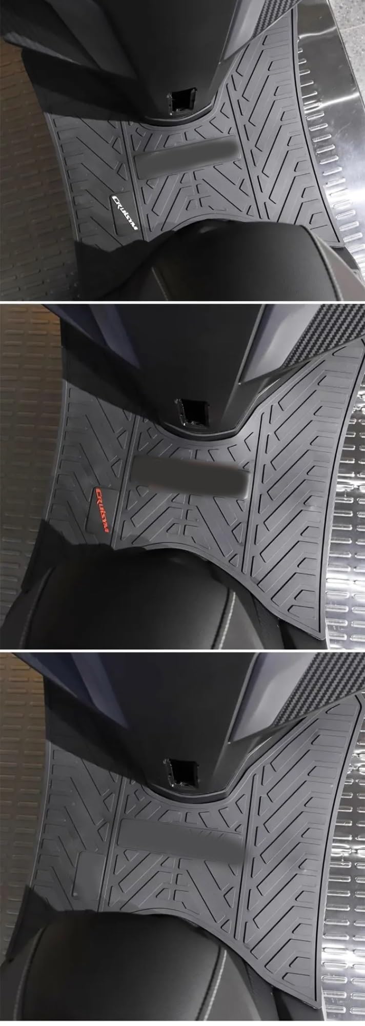 Für SYM Fiddle 4 Roller Motorrad Fußstütze, Gummi Fuß Skid Pad Bodenmatte Teppich Fußstützen(Style 7)