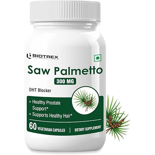 Biotrex Saw Palmetto Supplement - 60 Capsules