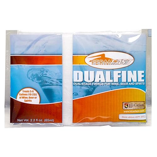Miniatura 2 de FermFast Dualfine - Clarificador de cerveza y vino, 2.2 onzas, paquete de 10 unidades