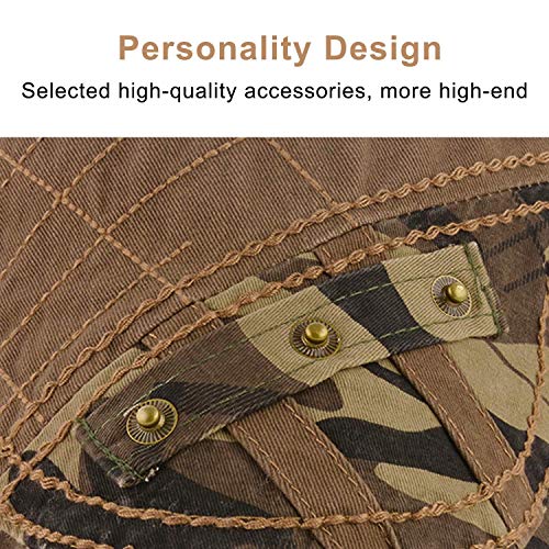 Image of M MOACC Men Beret Hat Cotton Adjustable Newsboy Hats Cabbie Gatsby Cap Driving Flat Caps