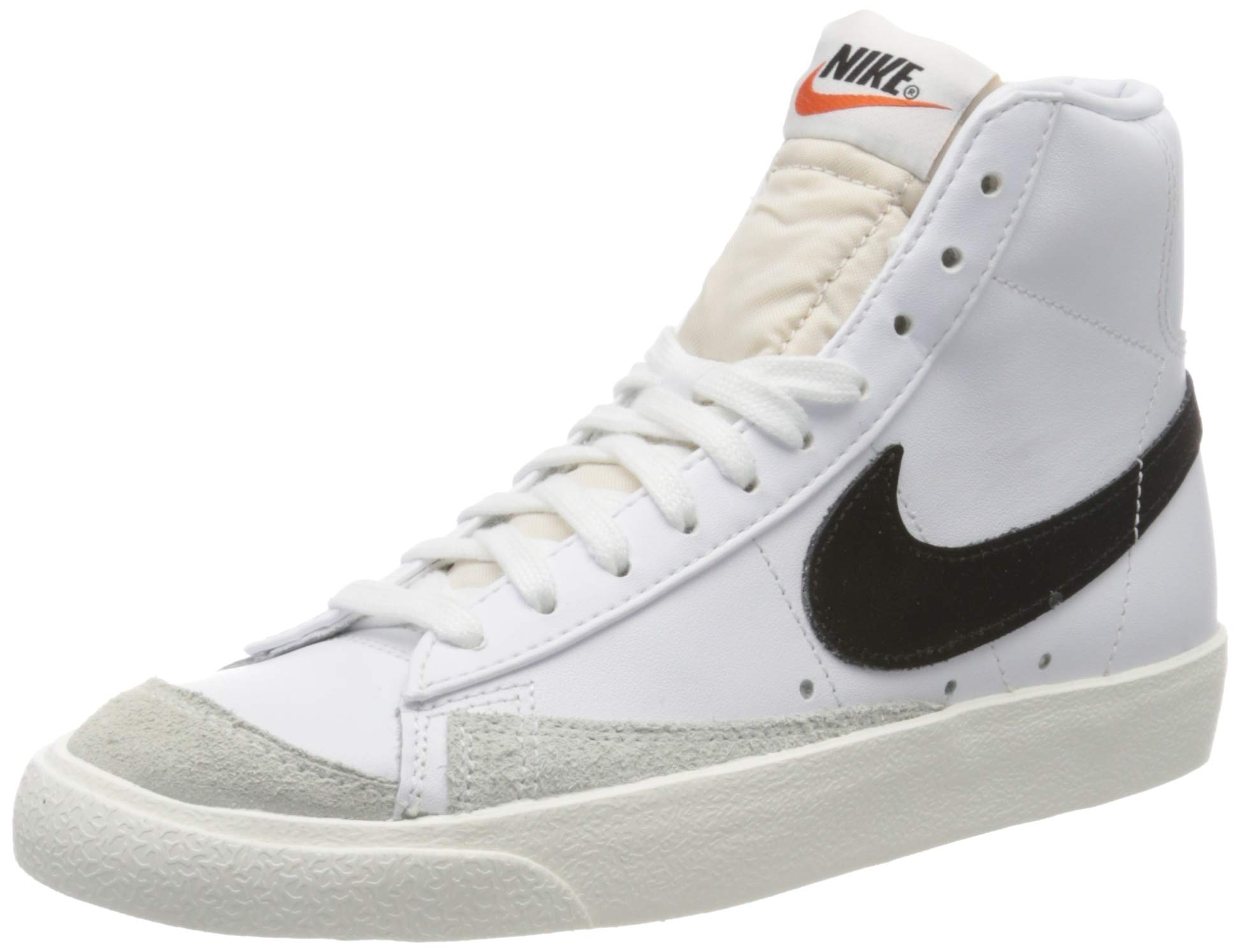 Nike Blazer Mid '77 Suede mens Basketball Shoe 37.5 EU White White Black 000