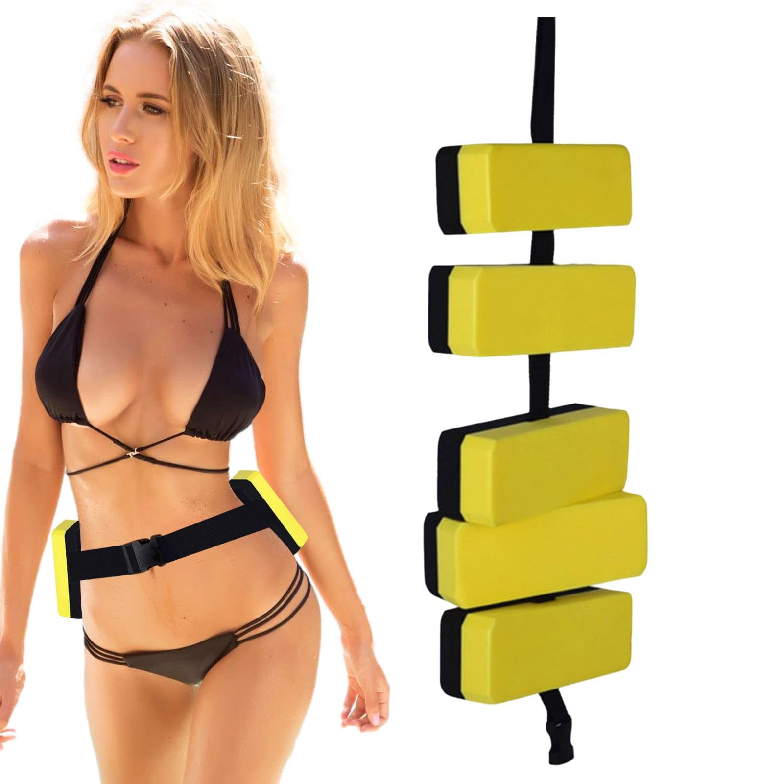 Yusheng Swim Belt | Back Float Swim Trainer with EVA Foam | Flotation Belt with Back Float Swim Trainer, Swim Bubbles Safe Training Aid Waist Belt, Swim Trainer Tool for Adult Kids Swimming