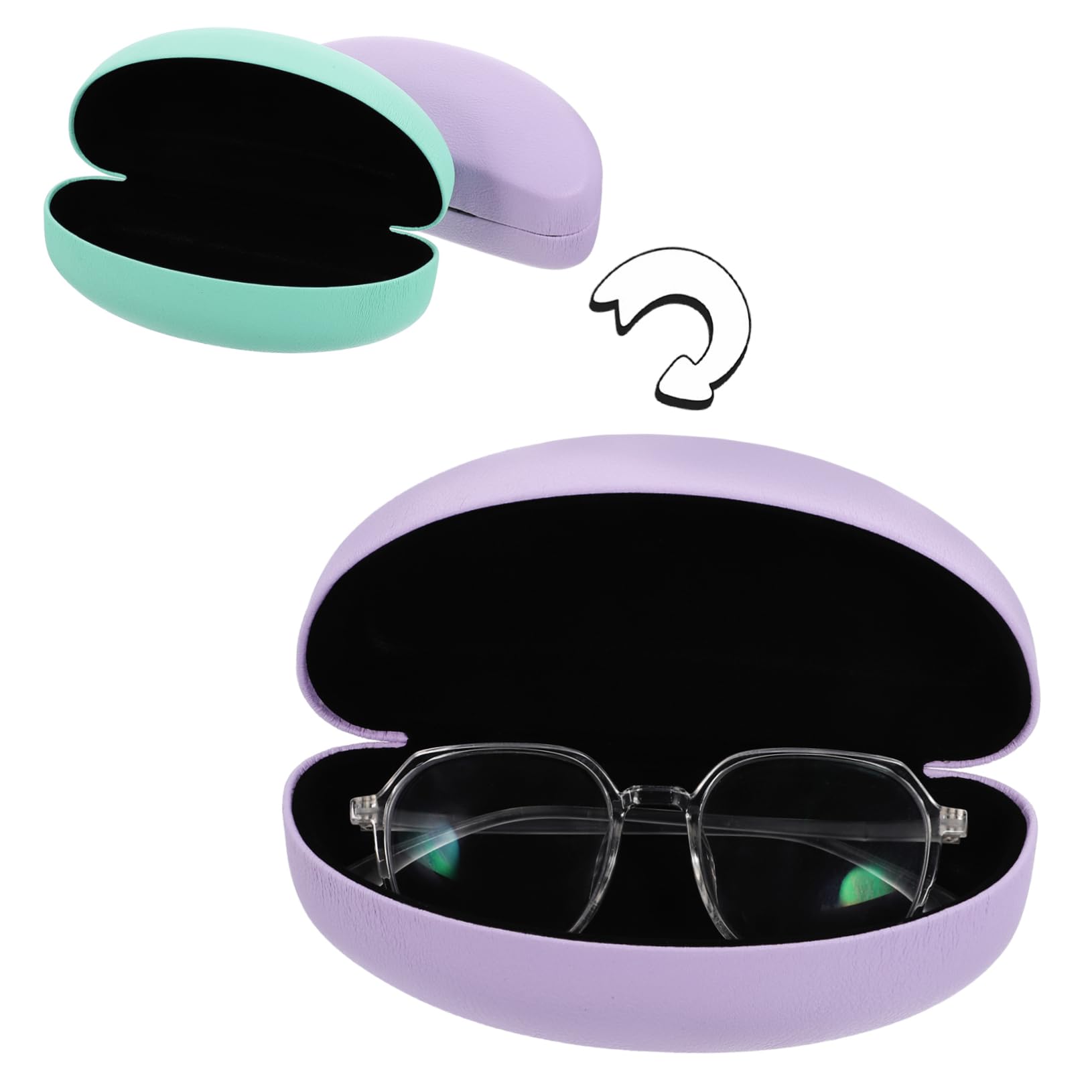 FRCOLOR Estuche Para Gafas De Sol Estuche Para Anteojos Estuche De Gafas Duro Gafas Sol Oculos De Sol Titular De La Caja De Anteojos Caso De Cristal De Ojo Hoja De Hierro