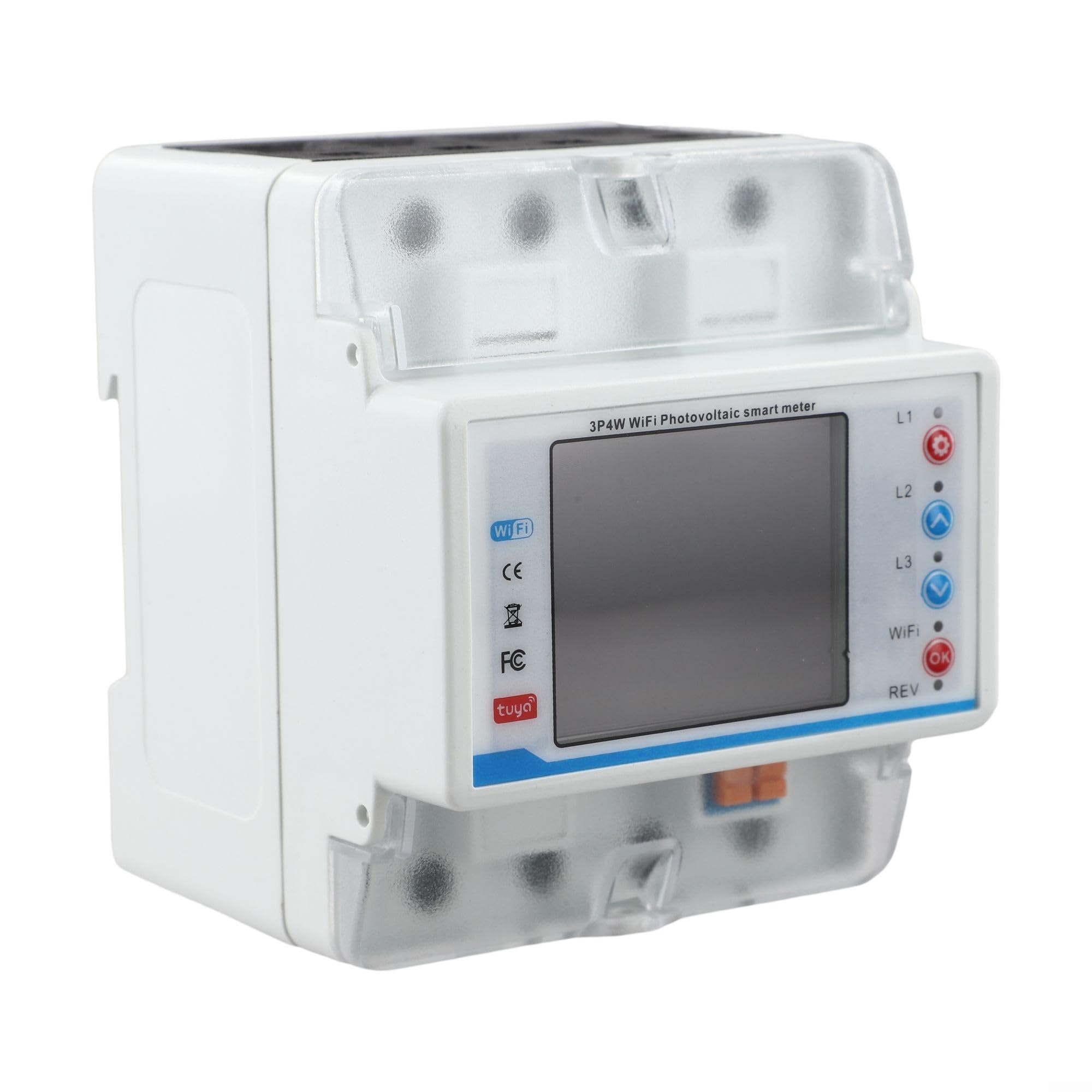 Compteur pour Smart pour tuya Triphasé Coque ABS Ignifuge Compteur