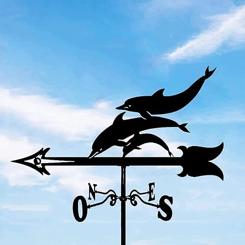 Miniatura 6 de Indicadores de dirección del viento de paletas meteorológicas para jardín, velocidad del viento, decoración retro, veleta para exteriores,