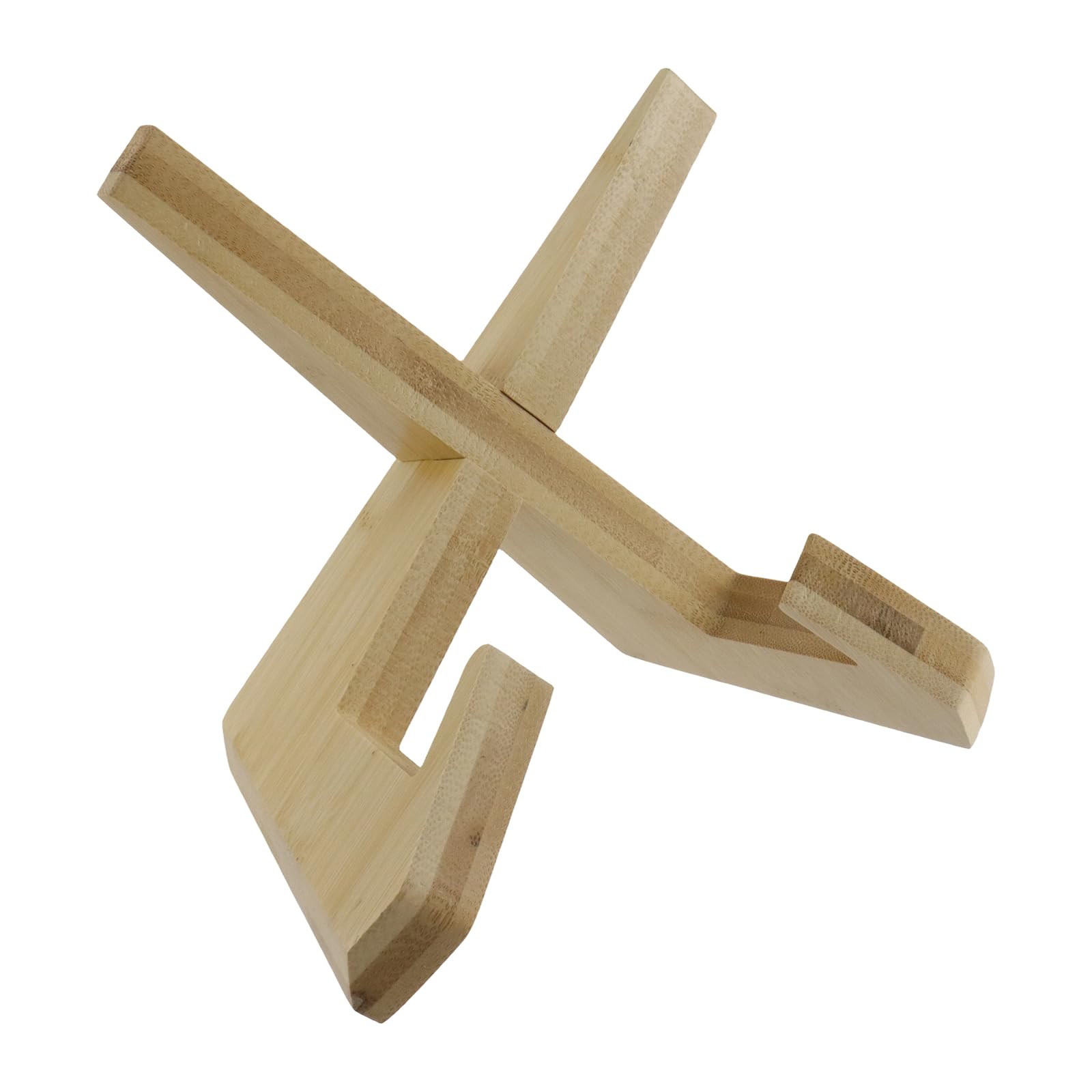 Chevalet en bois pour exposer de grandes assiettes et des plats creux