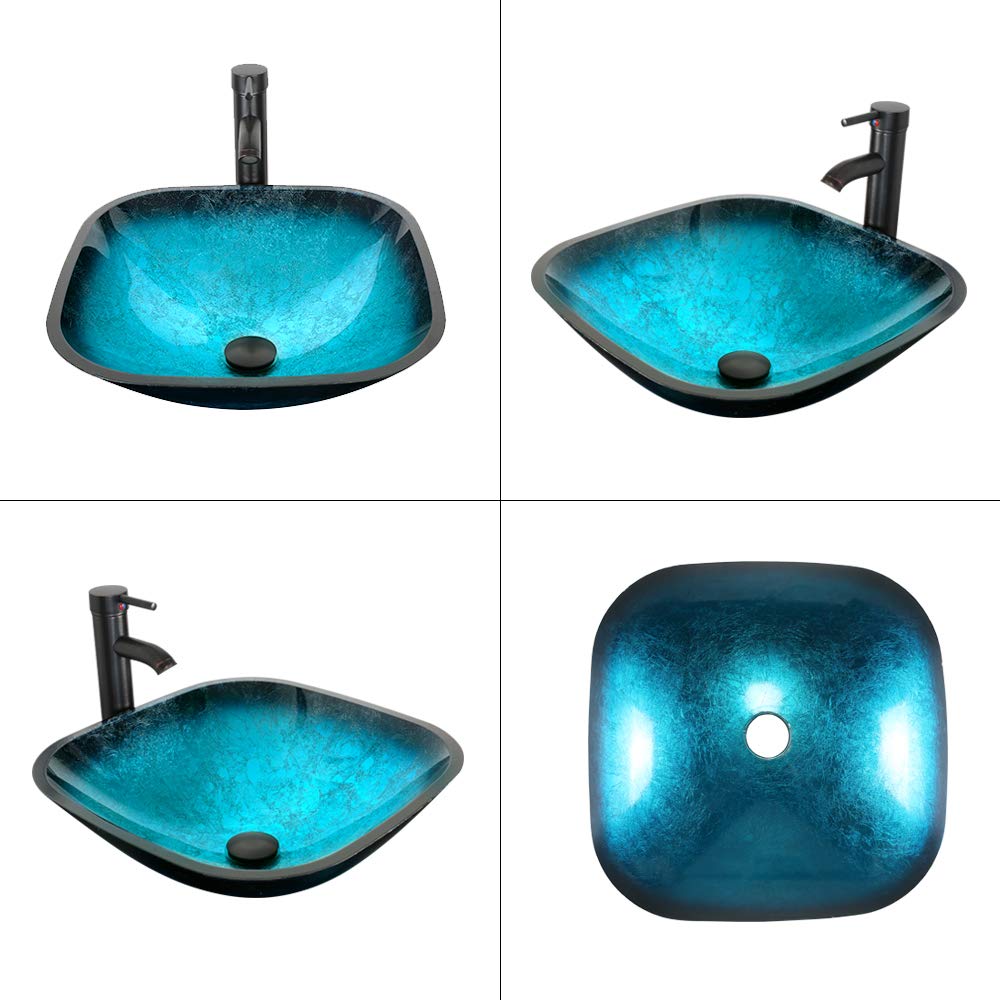 LUCKWIND Bathroom Vanity Vessel Sink Combo 24inch Stand