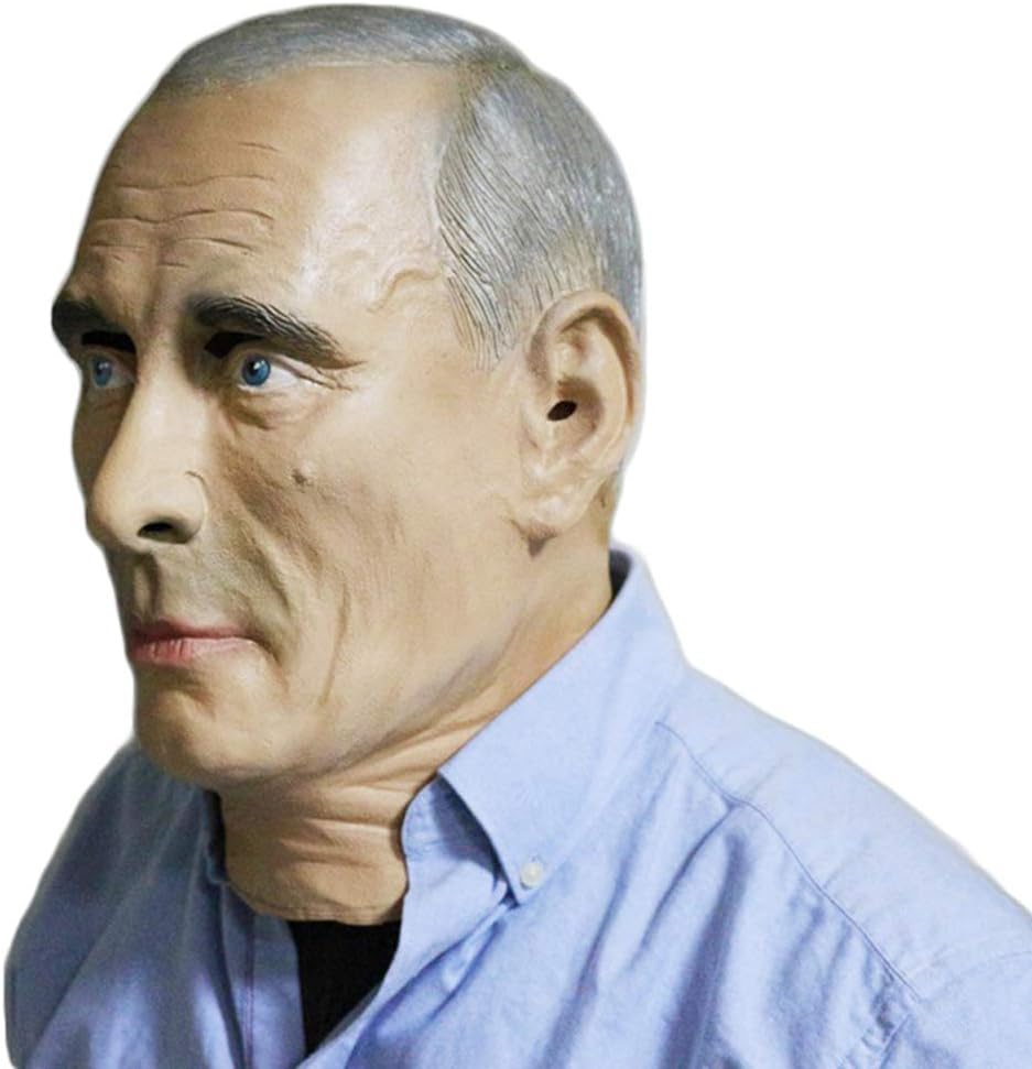 Latex Realistic Old Man Mask Human Male Head Halloween Carnival Mask Costume Dress