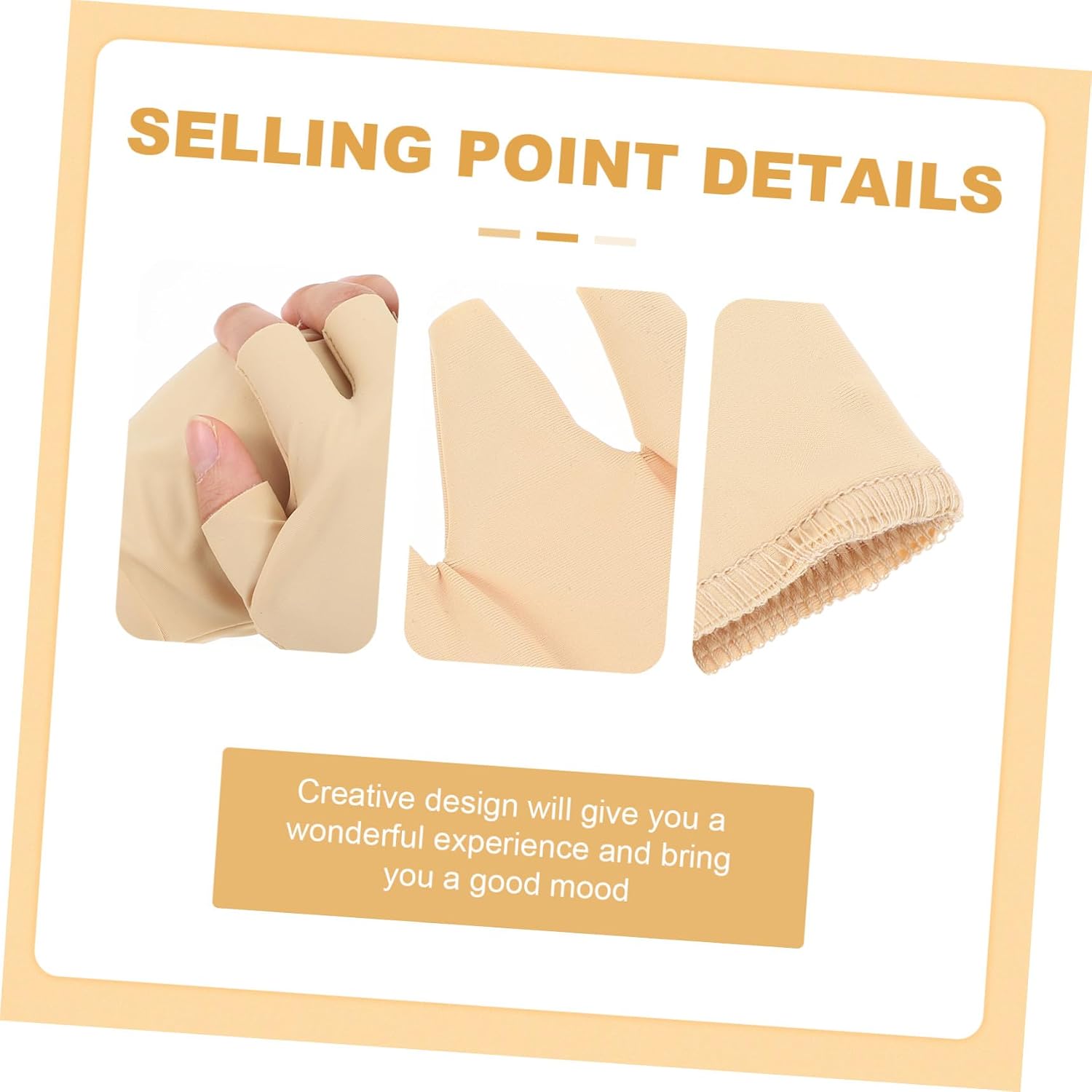 VALICLUD Premium Breathable Arthritis Compression Gloves Half Finger Design for Hand and Wrist Support Elastic Comfortable Fit Portable Relief for Stiffness and Soreness Beige