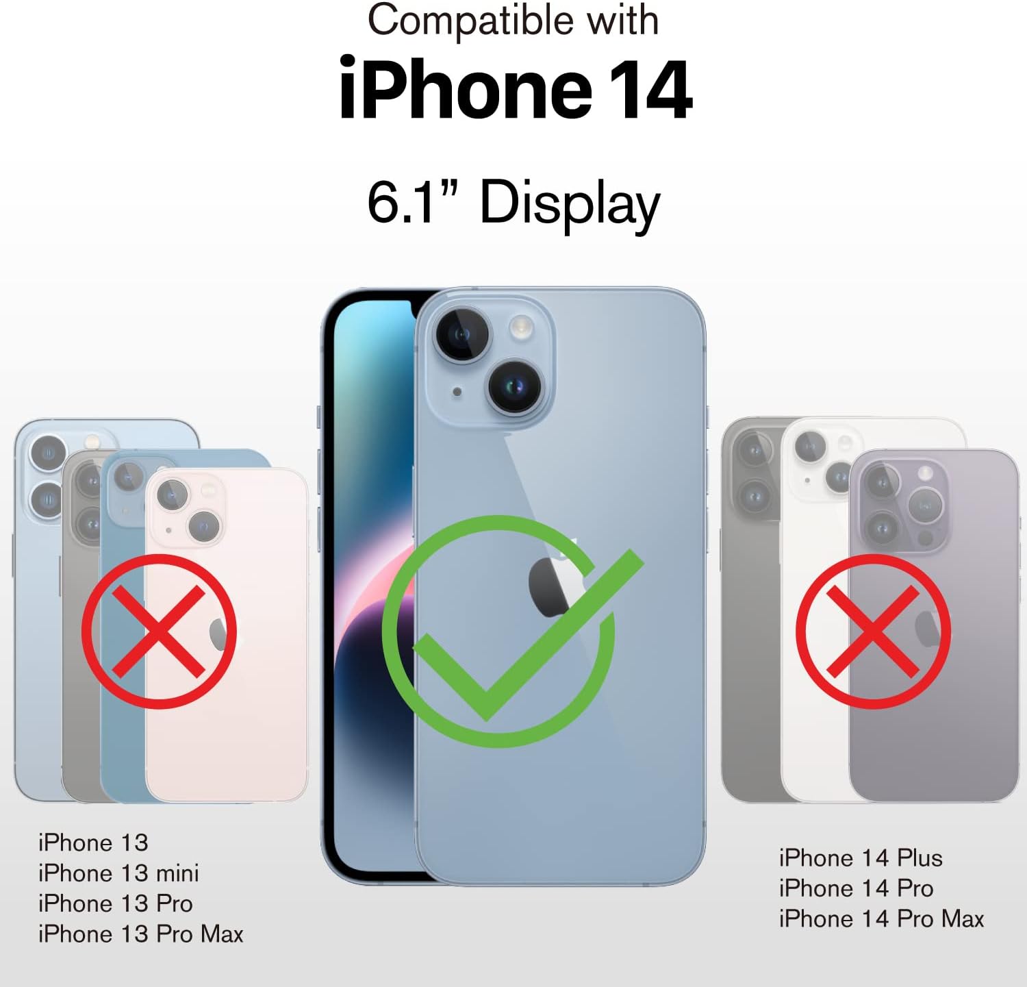 VENA vCommute Wallet Case Compatible with Apple iPhone 14 (6.1"-inch), (Military Grade Drop Protection) Flip Leather Cover Card Slot Holder with Kickstand - Black Slate - Image 2