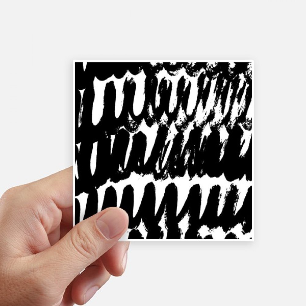 Autocollant déco mur et valise motif abstrait curve brushwork multicolore 8pcs