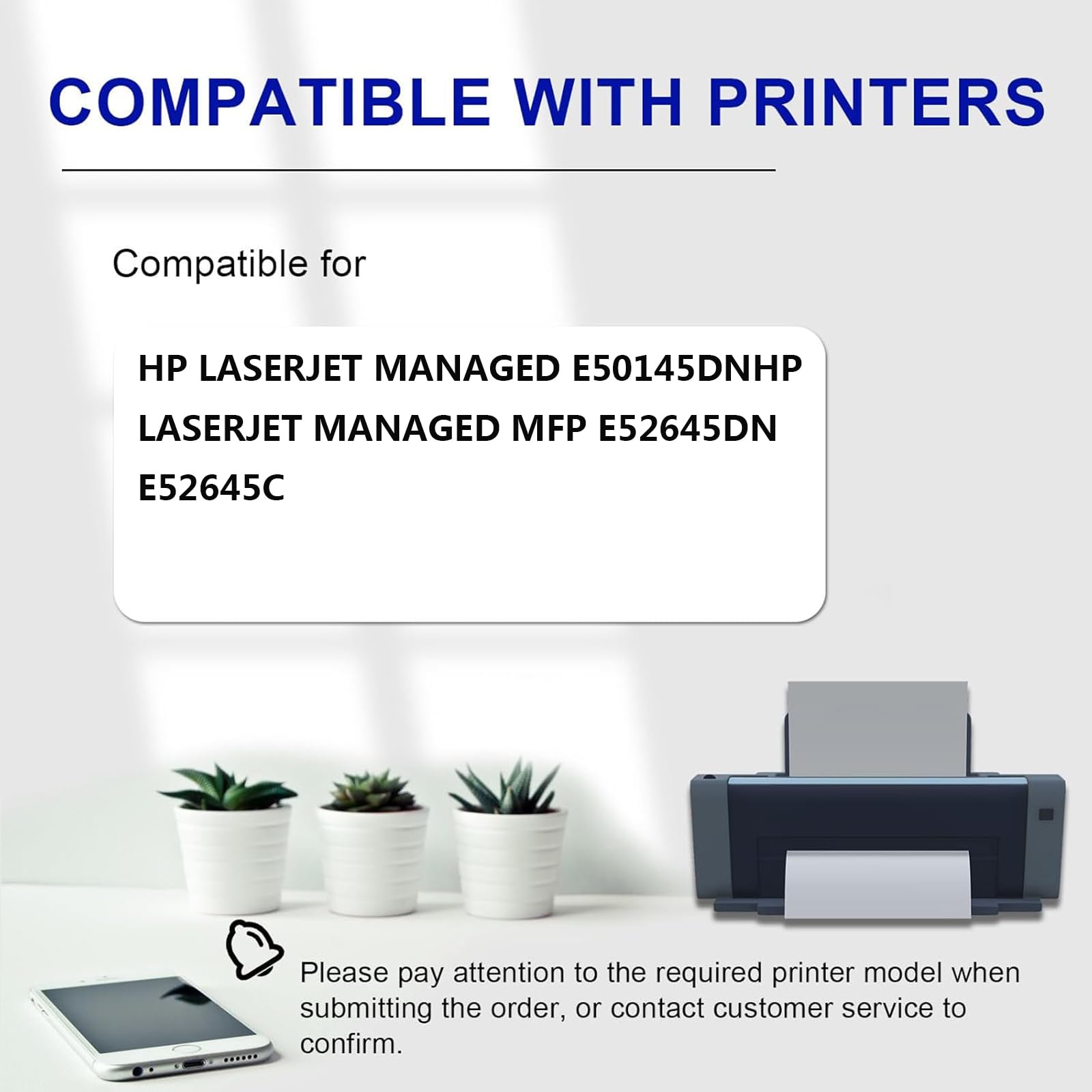 W9008MC Cartouches de Toner Compatibles pour HP LaserJet Managed E50145DN MFP E52645DN E52645C Imprimantes, Grande Capacité, 23000 Pages, Claires et Durables,Black