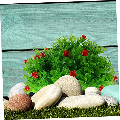 ABOOFAN Shopping Mall Decor ative Grass Balls green grass balls Artificial Topiary round boxwood balls artificial plant balls colorful Artificial Plant Topiary Ball plastic