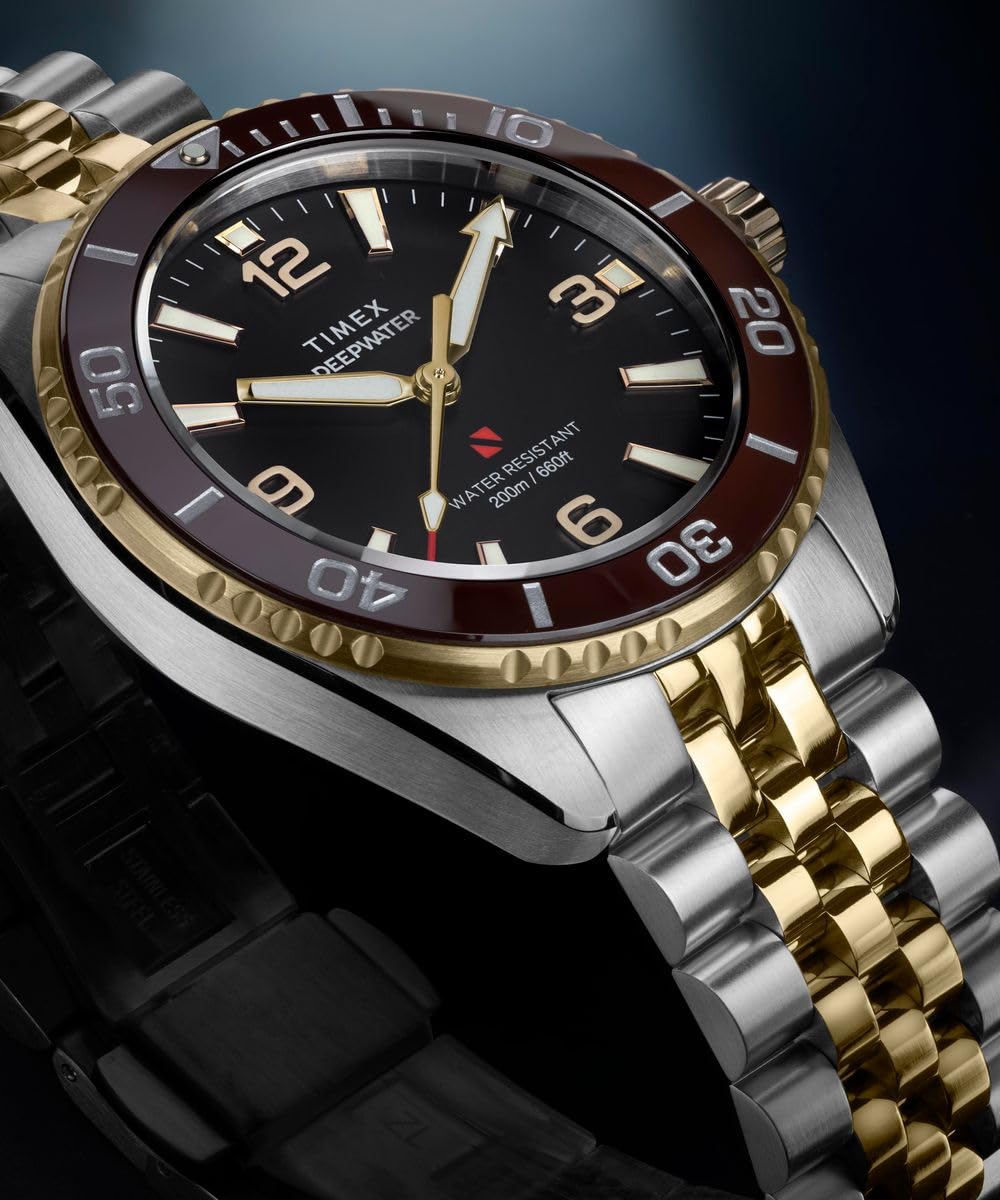Timex Hombre Analógico Cuarzo Reloj Deep Water Arctic con Correa de Acero Inoxidable