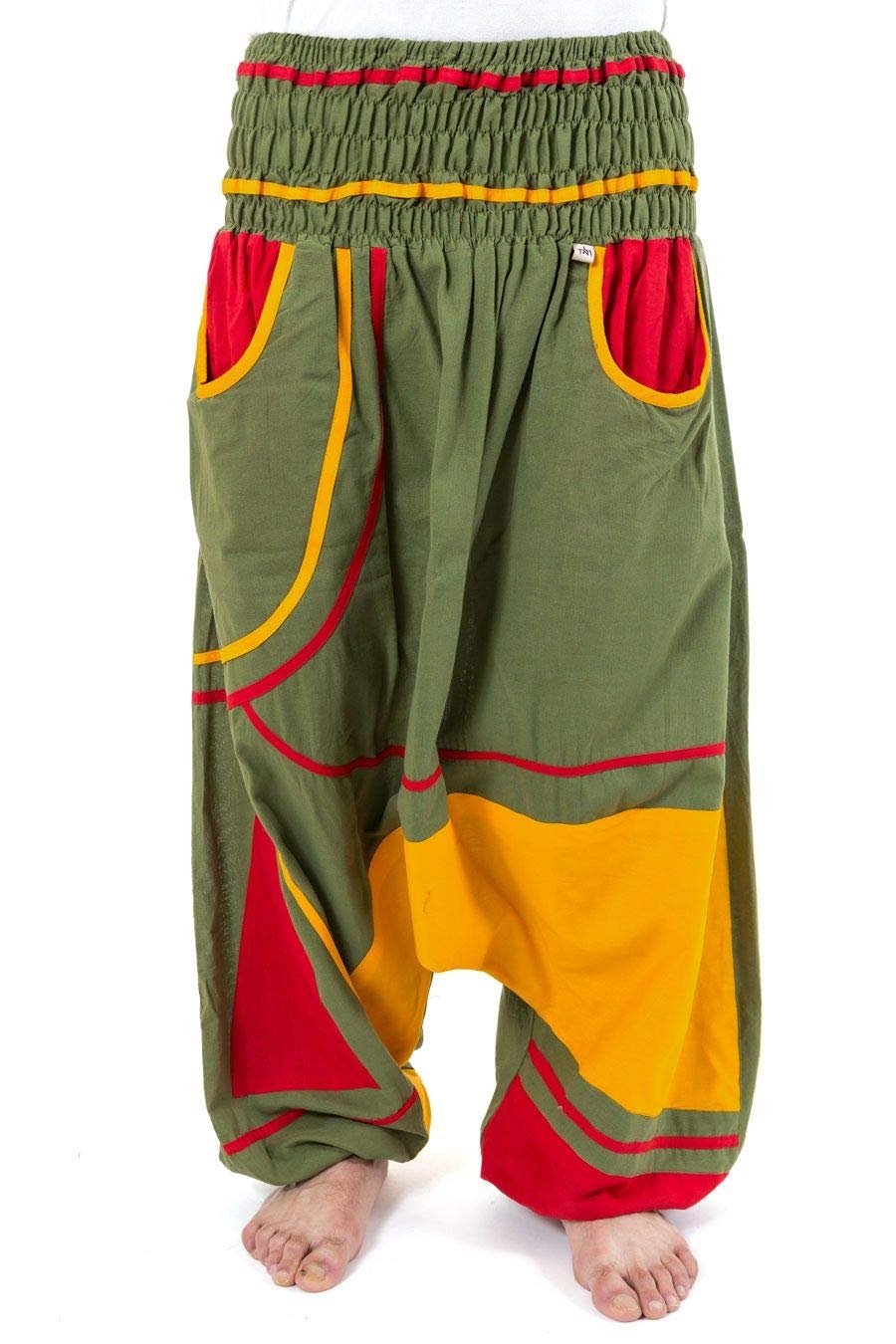 FANTAZIA Baba Cool Roots Harembroek voor dames en heren, elastisch FANTAZIA Baba Cool Roots Harembroek voor dames en heren, elastisch