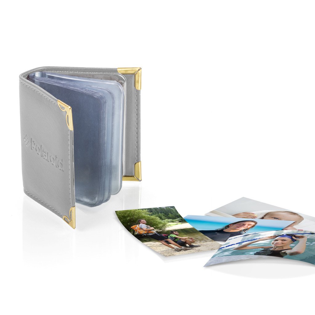 Polaroid Fotoalbum für 2x3 Zink-Fotopapier (Snap Zip, Z2300) ,Grau