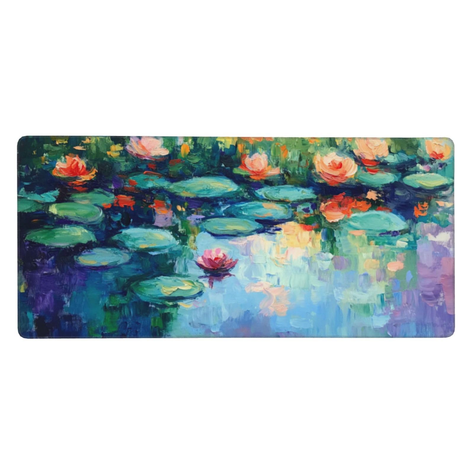 Tapis de Souris XXL 90 x 40 cm, Lotus & Lac Tapis de Bureau G716