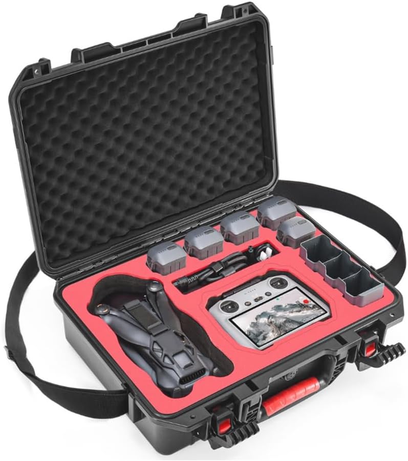 Mavic 4 Pro Hard Case Compatible with DJI Mavic 4 Pro,Waterproof Pressure Resistant Carrying Case,Compatible DJI RC2/RC Pro2 Controller (With Shoulder Strap) - Image 3