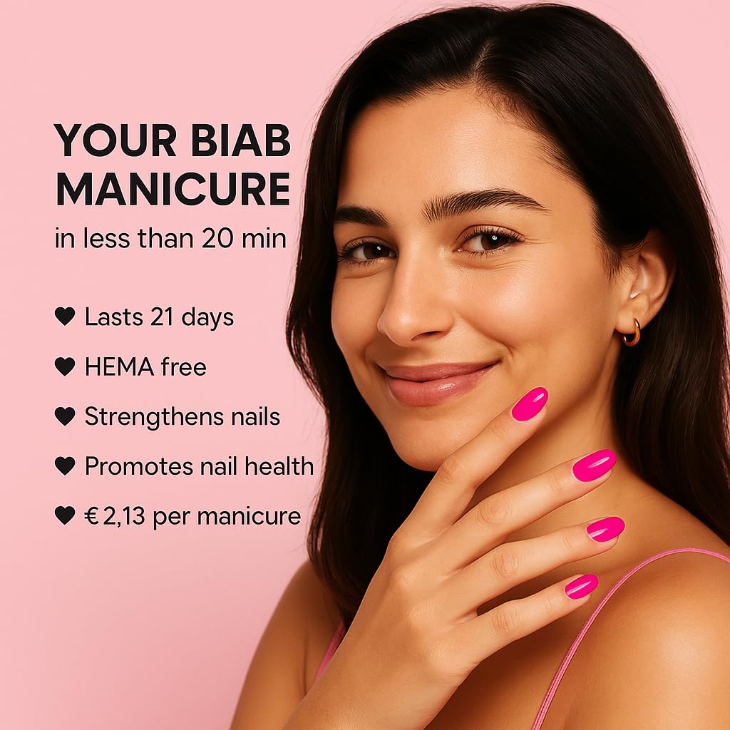 SHATY® BIAB zestaw startowy – Pink Shawty – Builder In A Bottle – BIAB lakier do paznokci – zestaw BIAB – zmywacz do paznokci, lampa 36 W i wideo z instruktiami