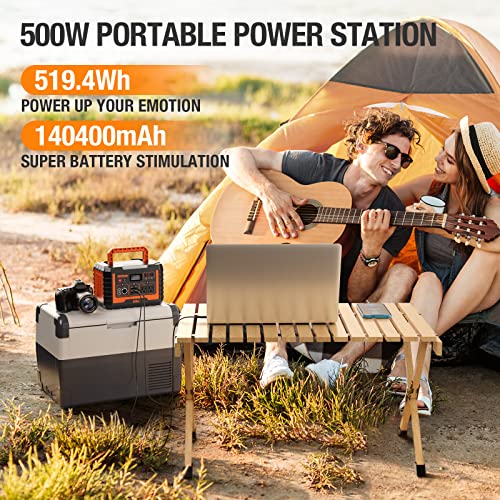 EBL Portable Power Station 500, 110V/500W Solar Generator(Surge 1000W), 519.4Wh Backup Lithium Battery for Outdoor Home Emergency - Image 3