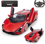 RASTAR RC Voiture Lamborghini Sián FKP 37 1/14 Voiture de télécommande, Lamborghini Toy Rc Car pour les enfants Boys6-12 - RED