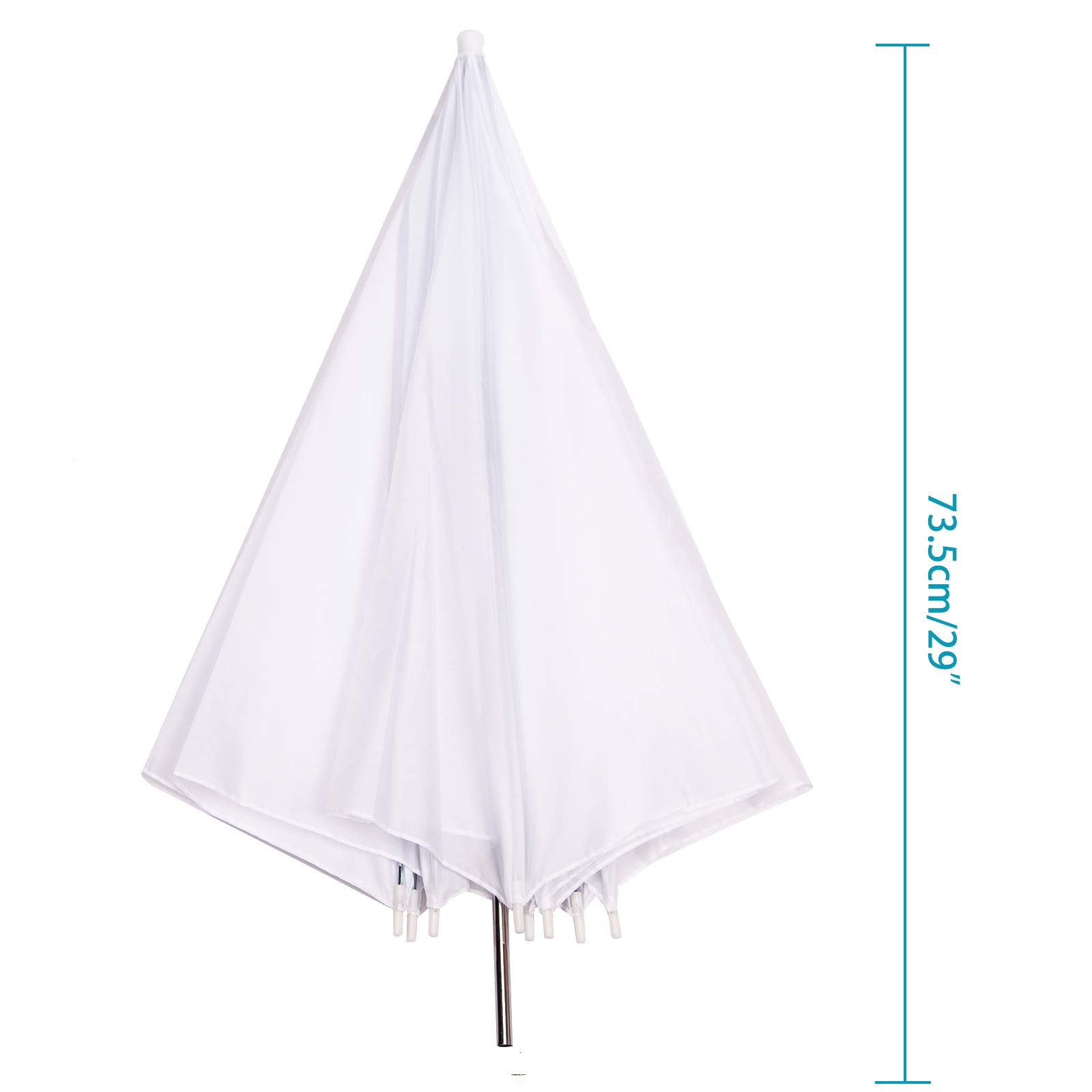 Photo Studio - Parapluie Souple Blanc translucide de 109 cm - Réfléchissant - pour Studio vidéo et séance Photo