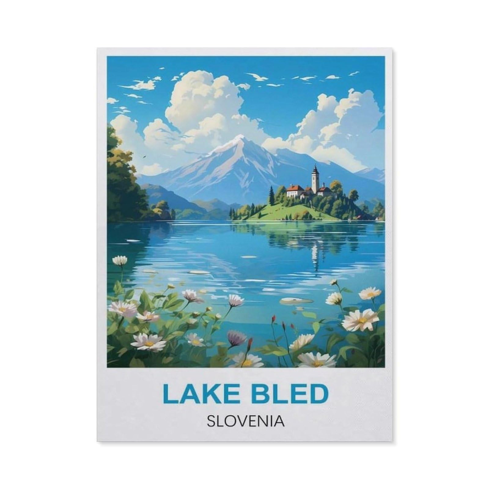 BEAYODKP DIY Diamond Art Kits，Lake Bled Slovenia（30x40cm）