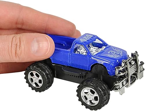 Miniatura 3 de Forest & Twelfth Juego de 12 mini camiones Monster de 3 pulgadas para niños, camiones Monster Jam alimentados por fricción, perfectos para fiestas