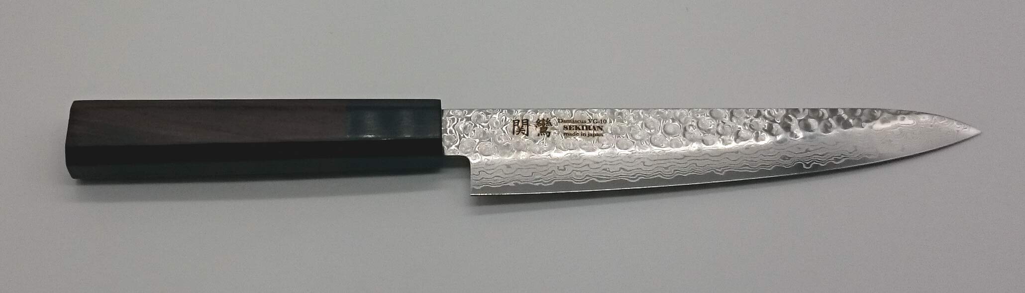 関鸞 高級包丁 ペティナイフ 135mm 八角柄V金10号17層ダマスカス 鎚目