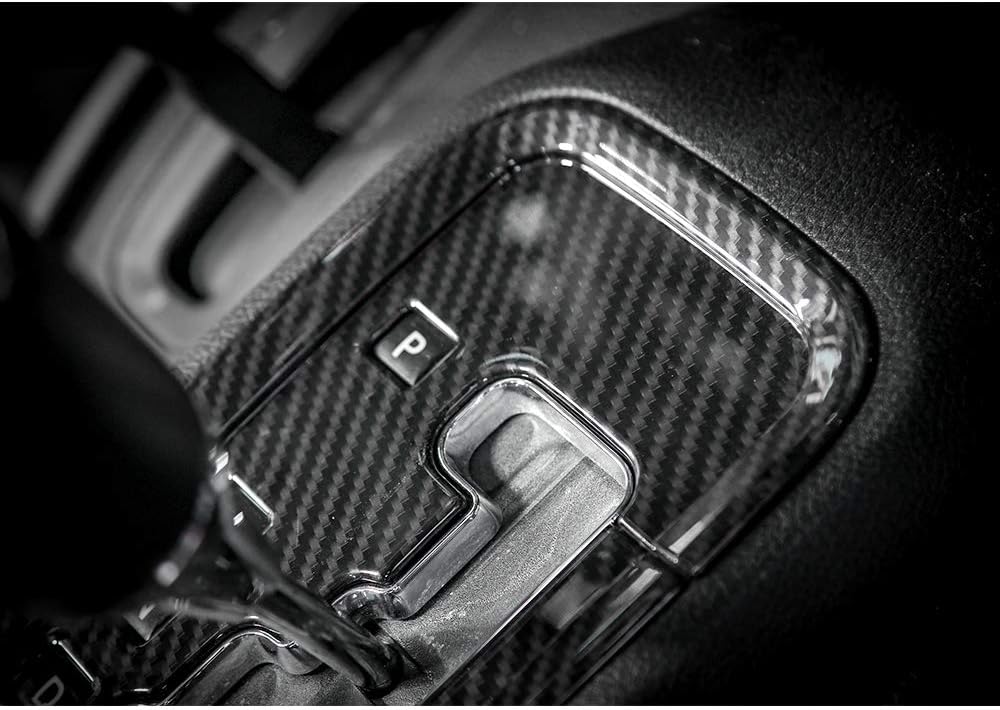 RT-TCZ ABS Gear Shift Panel Decoration Cover Trim Stickers Car Interior Accessories for Jeep Wrangler JK & Unlimited 2/4 Door 2011-2017 (Carbon Fiber)