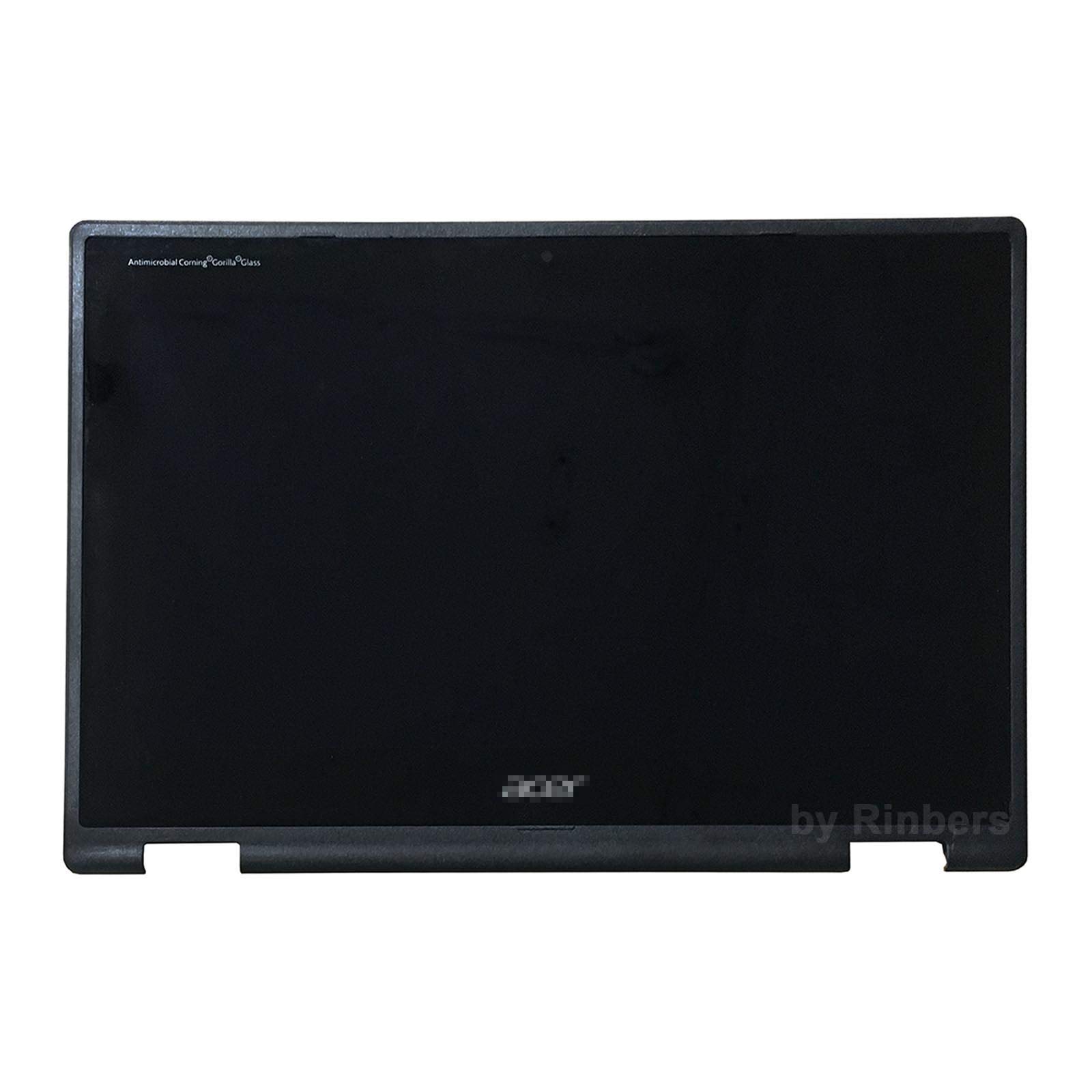 Partsatoz 11,6 Zoll HD 1366 x 768 IPS LED LCD Display Touchscreen Digitizer Montage mit Rahmenblende Ersatz für Acer Chromebook 11 Spin 511 R752T R752TN Serie 6M.H92N7.001 (kein EMR)